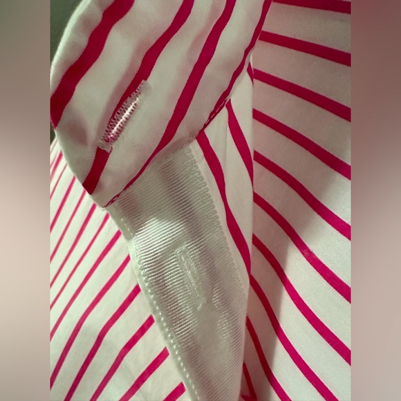 J Crew band-collar cotton poplin tunic in stripe.              Lightly worn. - Picture 4 of 7